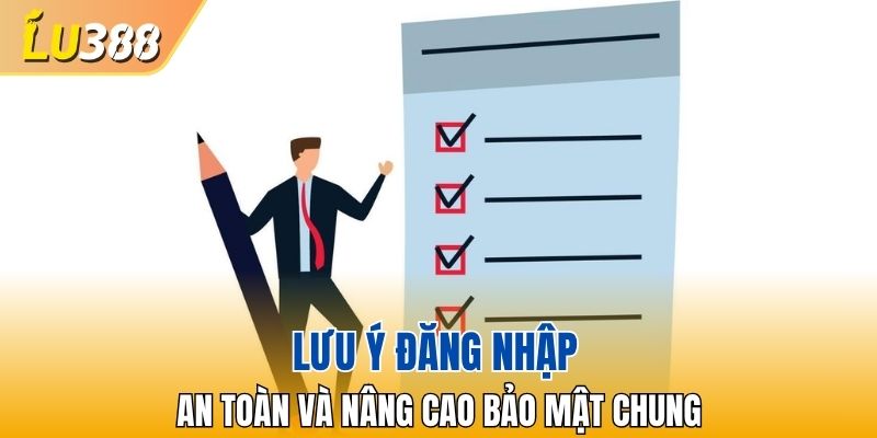 Lưu ý đăng nhập an toàn và nâng cao bảo mật chung